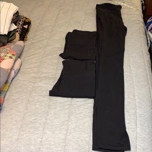 3 pair of Athleta small tall straight leg leggings